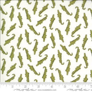 Moda Animal Crackers Alligators on Cream 5802 15