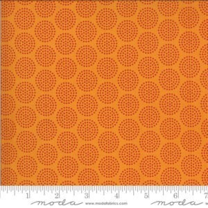 Moda Animal Crackers Circle Dots on Orange 5806 14