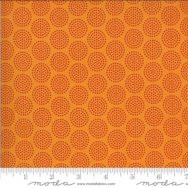 Moda Animal Crackers Circle Dots on Orange 5806 14
