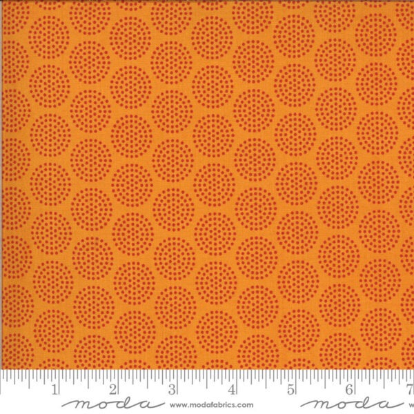Moda Animal Crackers Circle Dots on Orange 5806 14