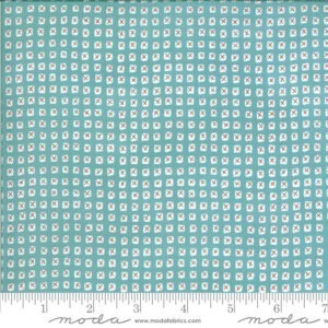 Moda Animal Crackers Squares on Blue 5808 13