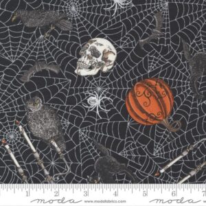 Moda Ghostly Greetings Midnight Black 56041 15