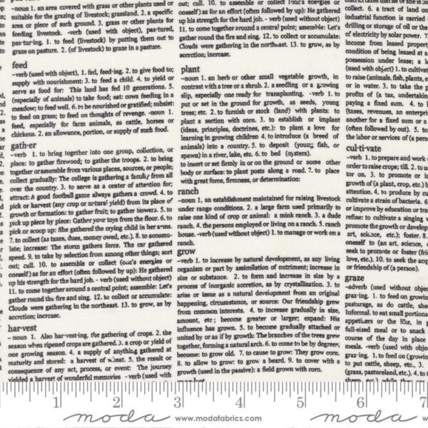 Moda Graze Newsprint Vanilla 55604 11