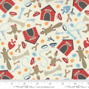 Moda Dog Daze Cream 20841 11