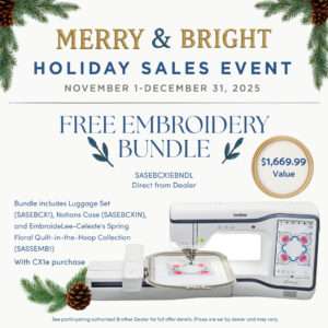 holiday sales event free embroidery bundle with cx1e