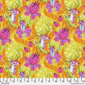 Free Spirit Tula Pink Tiny Beasts Deer John - Glow PTWP178