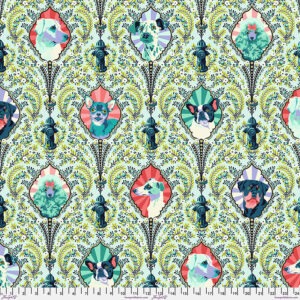Free Spirit Tula Pink Besties Puppy Dog Eyes - PWTP213 Bluebell
