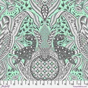 Free Spirit Tula Pink Roar! Gift Rapt - PWPT224 Mint