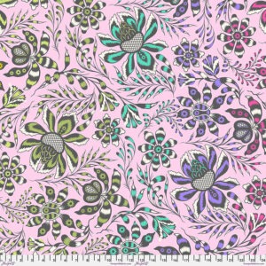 Free Spirit Tula Pink Roar Super Wild Vine - Blush QBTP016