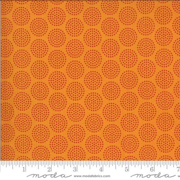 Moda Animal Crackers Circle Dots on Orange 5806 14