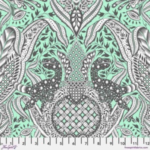 Free Spirit Tula Pink Roar! Gift Rapt - PWPT224 Mint