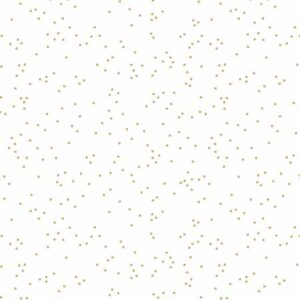 Riley Blake designs Blossoms On White In Color Gold Sparkle SC730R