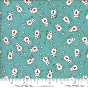 Moda Animal Crackers Monkey on Blue 5803 13