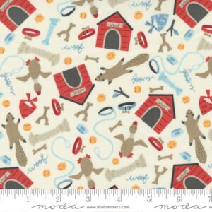 Moda Dog Daze Cream 20841 11
