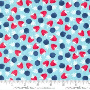 Moda Berry Basket Blue Raspberry 24151 15
