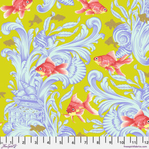 Free Spirit Tula Pink Besties Treading Water - PWTP214.Clover