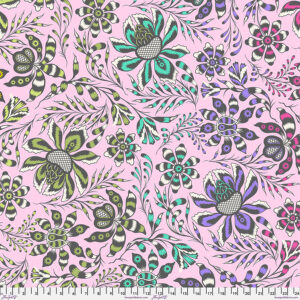 Free Spirit Tula Pink Roar Super Wild Vine - Blush QBTP016