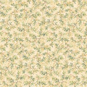 Benartex Pine Boughs Cream