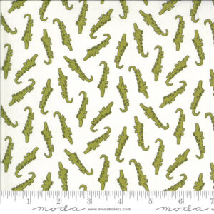 Moda Animal Crackers Alligators on Cream 5802 15