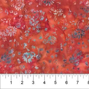 Banyan Batiks Pebbles and Daisies Lipstick Red 80853-24