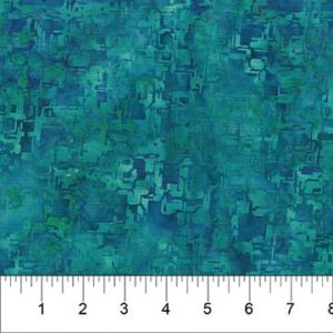 Banyan Batiks Pebbles and Daisies Teal 80854-63