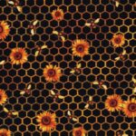 Foust Timeless Treasures Bees on Honeycomb 1866-4540