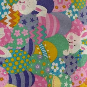 Foust Keepsake Bunnies and Eggs Glitter
