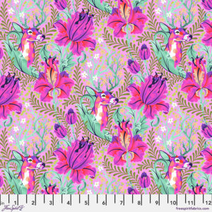 Free Spirit Tula Pink Tiny Beasts Deer John - Glimmer PWTP178